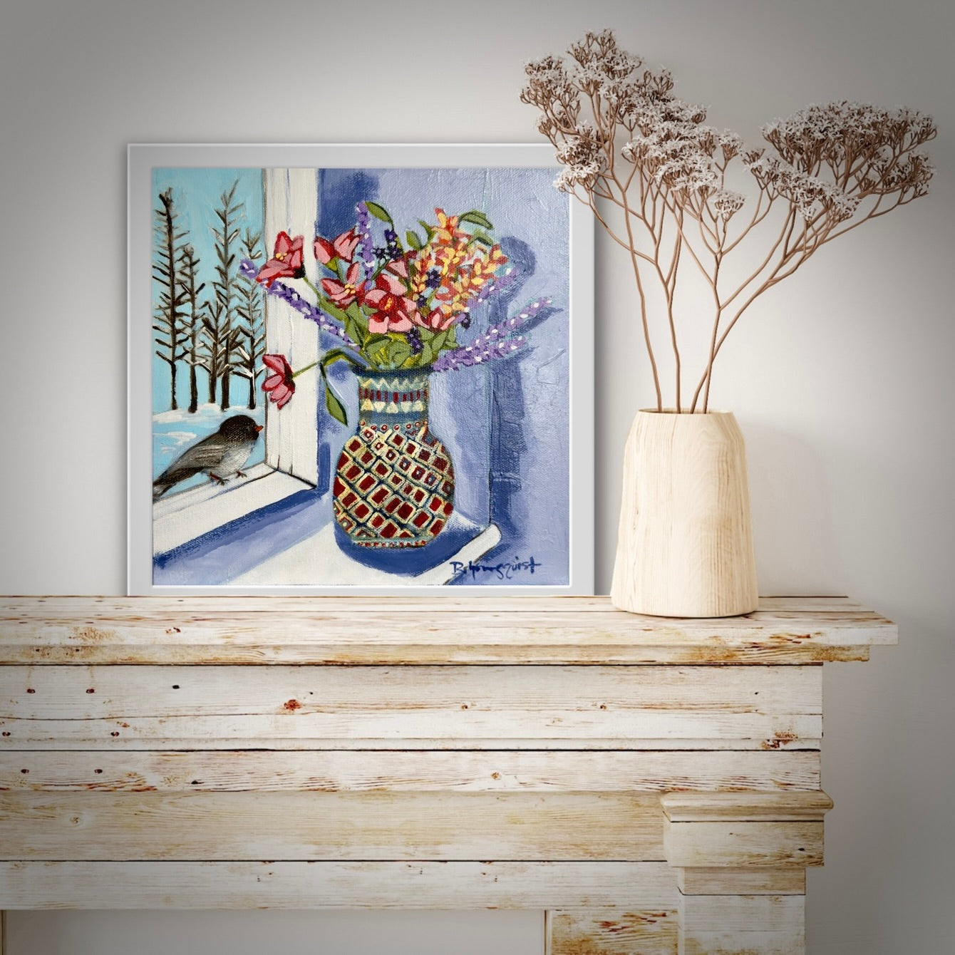Winter Refuge Still Life Painting