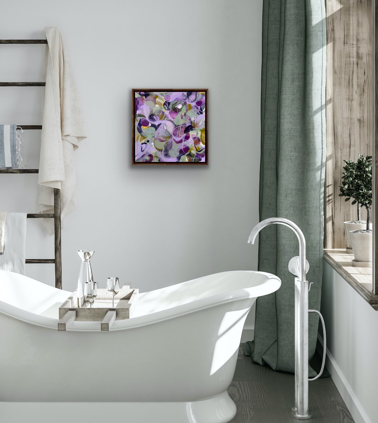 purple-artwork-bathroom-decor