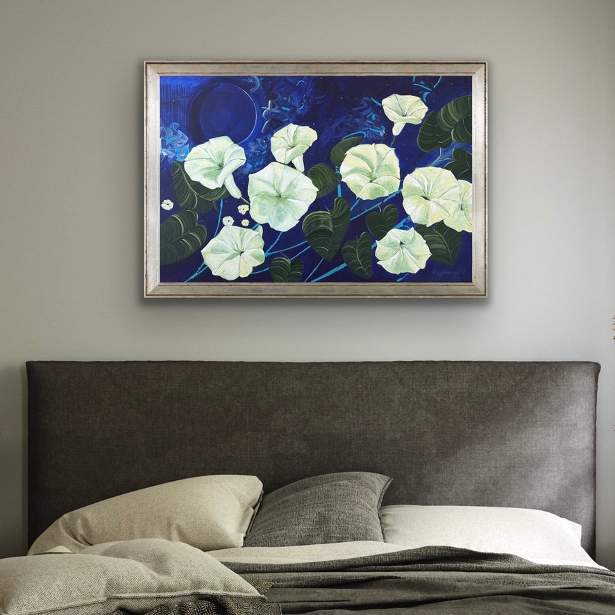 Moonbound- Moonflower Painting