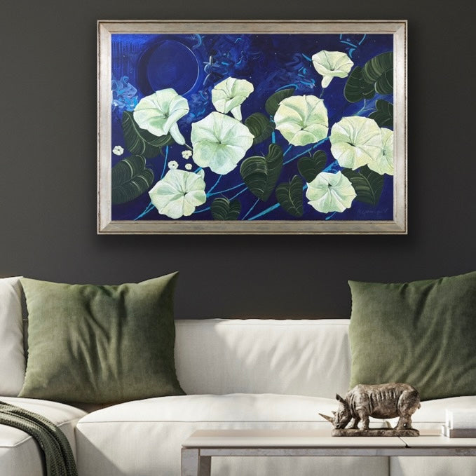 Moonbound- Moonflower Painting