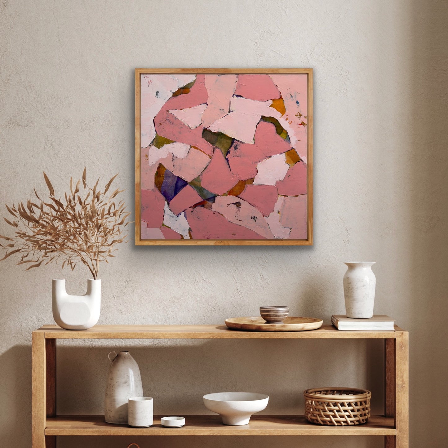 pink-contemporary-abstract-art-home-decor