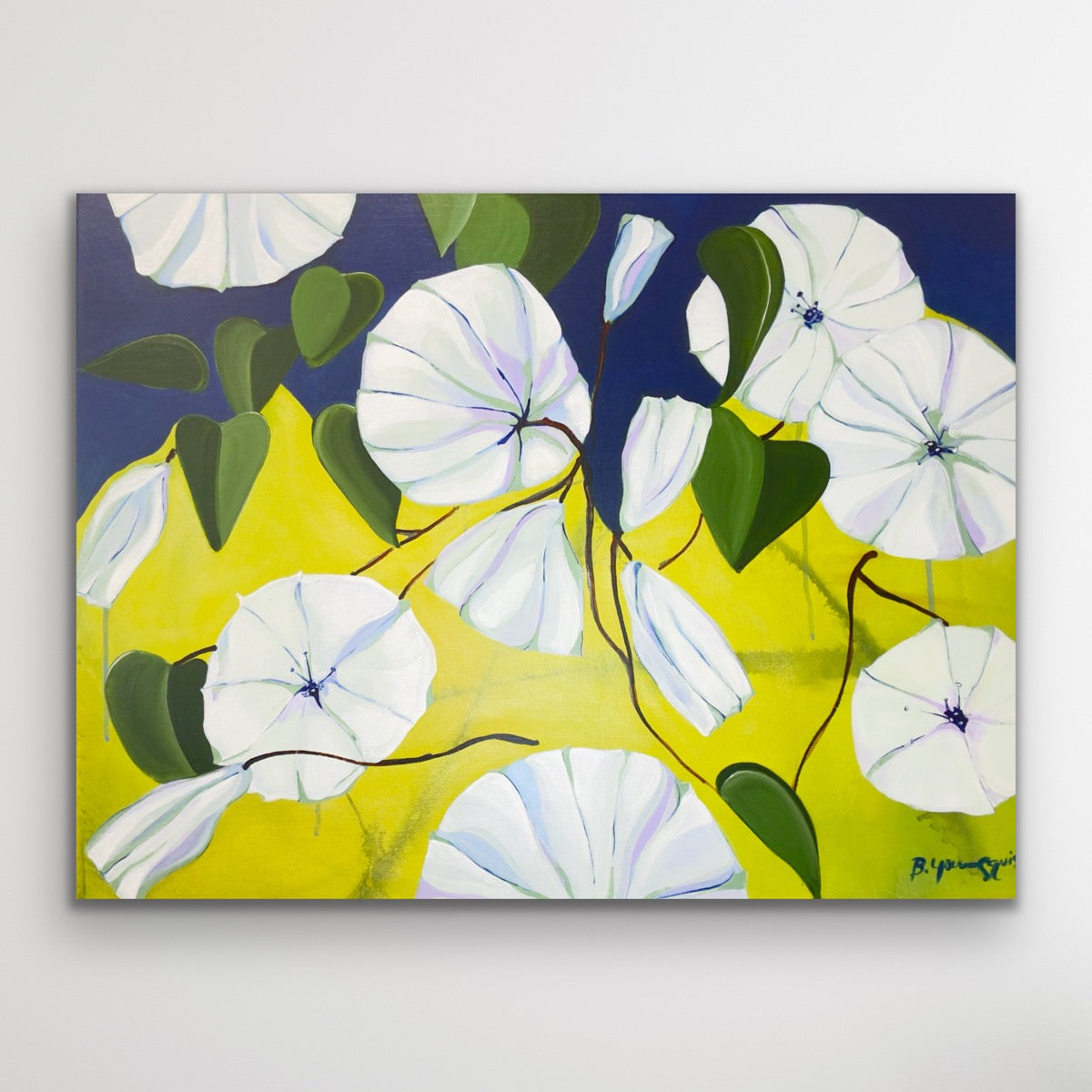 Symbolic abstract art exploring the symbology of moonflowers and intuition